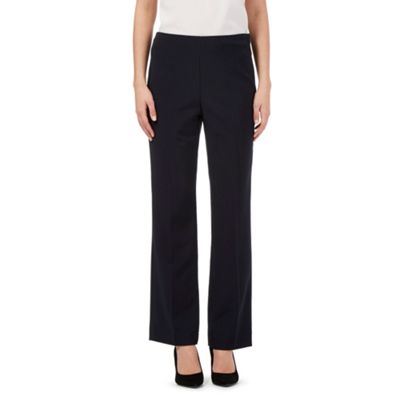 The Collection Petite Navy Pablo straight fit trousers